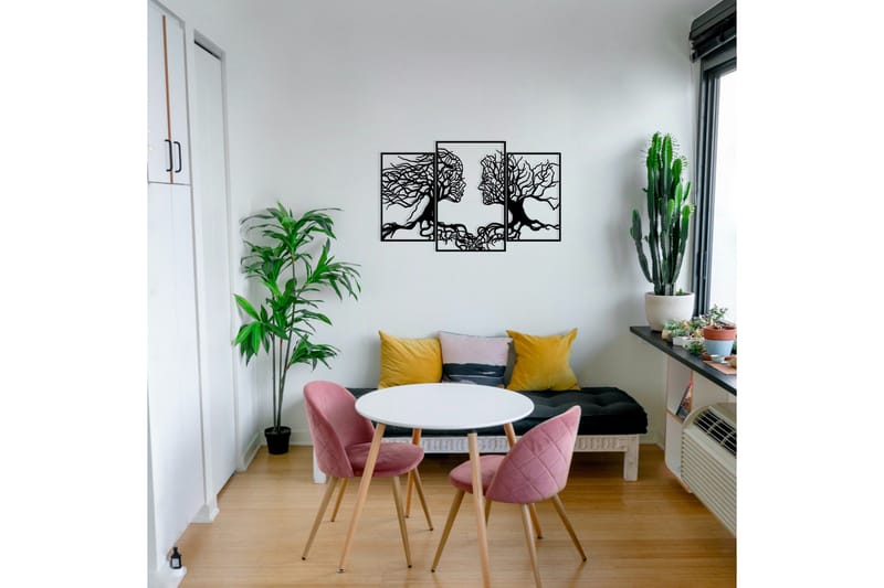 Love Tree Väggdekor - Svart - Inredning - Väggdekor - Skylt - Plåtskyltar