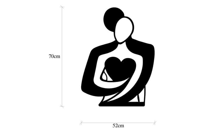 Love Väggdekor - Svart - Inredning - Väggdekor - Skylt - Plåtskyltar