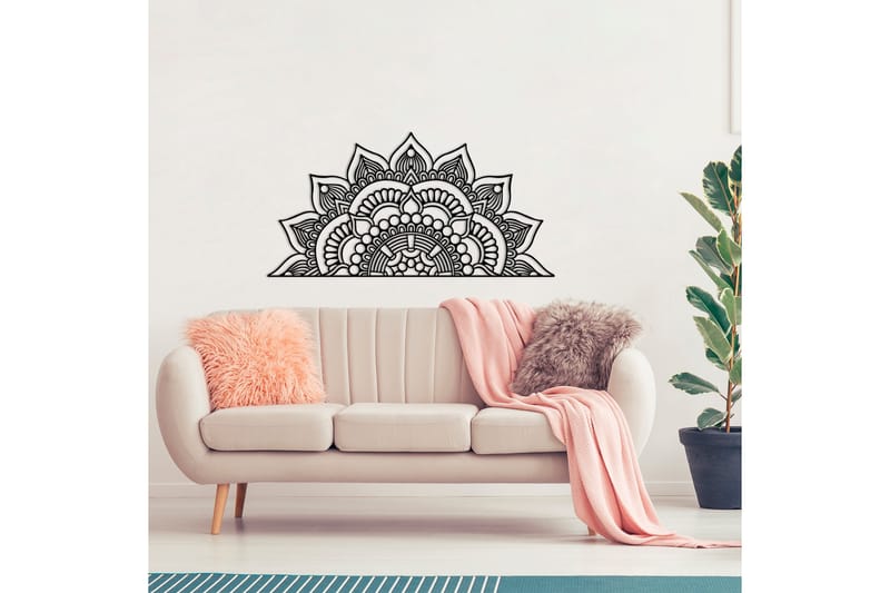 Mandala 3 Väggdekor - Svart - Inredning - Väggdekor - Skylt - Plåtskyltar