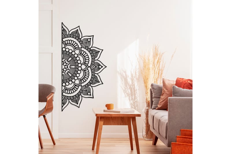 Mandala 3 Väggdekor - Svart - Inredning - Väggdekor - Skylt - Plåtskyltar