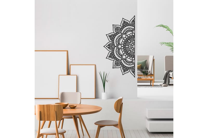 Mandala 3 Väggdekor - Svart - Inredning - Väggdekor - Skylt - Plåtskyltar