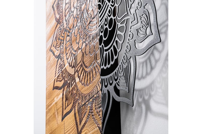 Mandala 4 Väggdekor - Natur/Svart - Inredning - Väggdekor - Skylt - Plåtskyltar