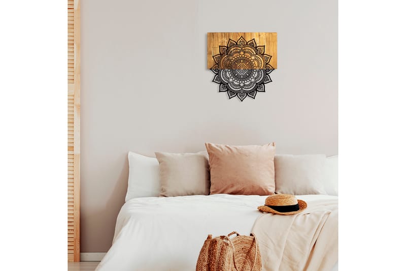 Mandala 4 Väggdekor - Natur/Svart - Inredning - Väggdekor - Skylt - Plåtskyltar