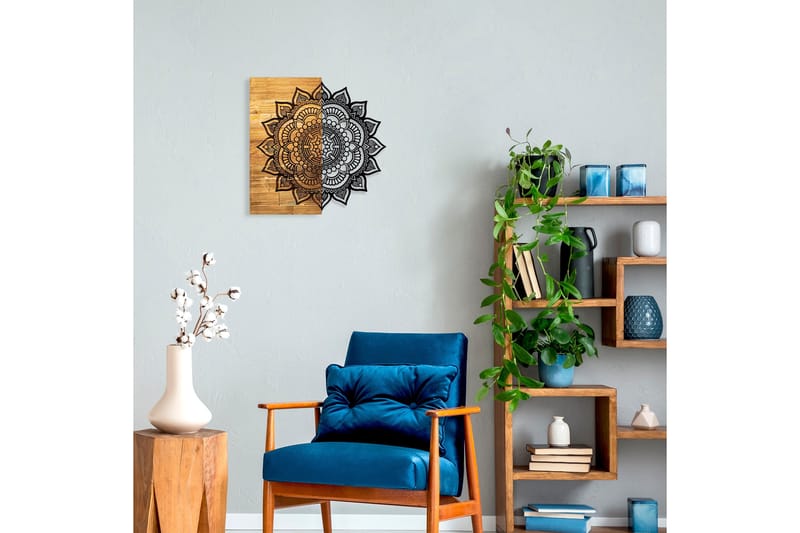 Mandala 4 Väggdekor - Natur/Svart - Inredning - Väggdekor - Skylt - Plåtskyltar