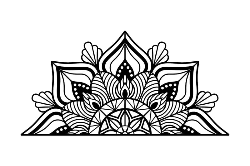 Mandalas 1 Väggdekor - Svart - Inredning - Väggdekor - Skylt - Plåtskyltar