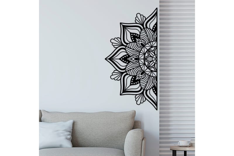 Mandalas 1 Väggdekor - Svart - Inredning - Väggdekor - Skylt - Plåtskyltar