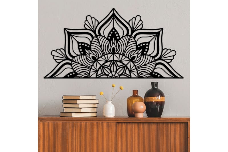 Mandalas 1 Väggdekor - Svart - Inredning - Väggdekor - Skylt - Plåtskyltar