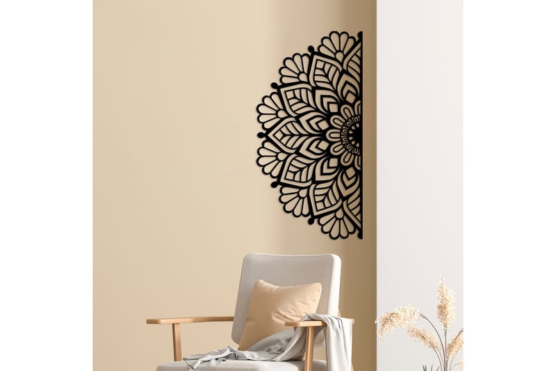 Mandalas 2 Väggdekor - Svart - Inredning - Väggdekor - Skylt - Plåtskyltar