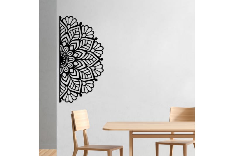 Mandalas 2 Väggdekor - Svart - Inredning - Väggdekor - Skylt - Plåtskyltar