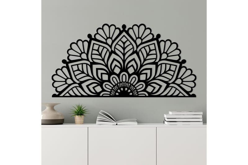 Mandalas 2 Väggdekor - Svart - Inredning - Väggdekor - Skylt - Plåtskyltar