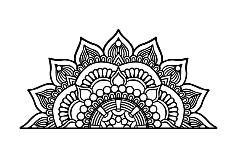 Mandalas 3 Väggdekor - Svart - Inredning - Väggdekor - Skylt - Plåtskyltar