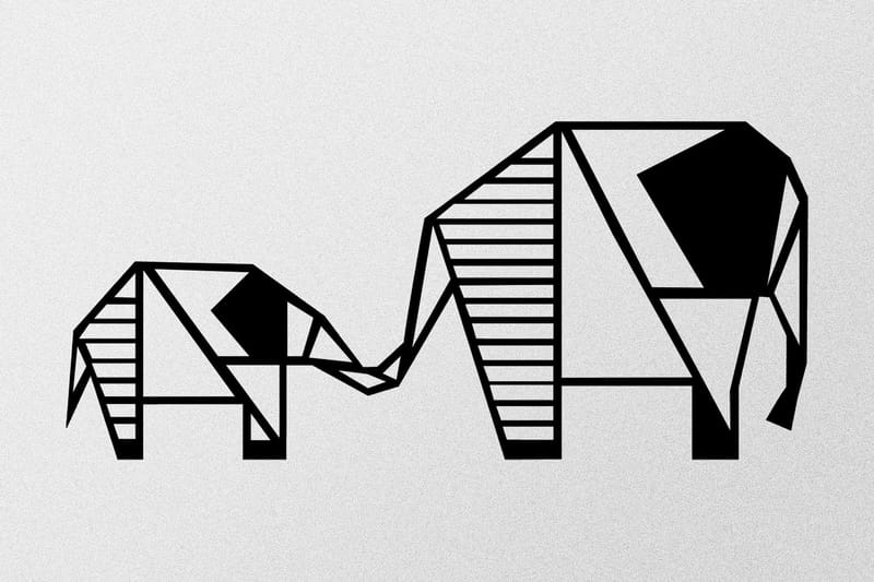 Metal Wall Decor Väggdekor - Svart - Inredning - Väggdekor - Skylt - Plåtskyltar