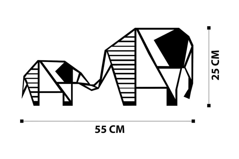 Metal Wall Decor Väggdekor - Svart - Inredning - Väggdekor - Skylt - Plåtskyltar