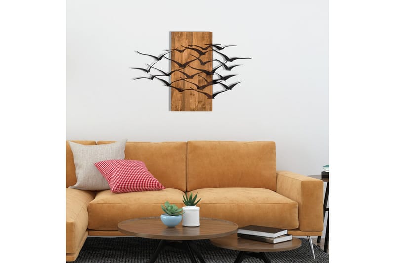 Migration Väggdekor - Svart/Valnöt - Inredning - Väggdekor - Skylt - Plåtskyltar