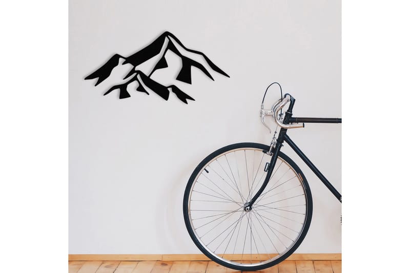 Mountain 1 Metal Väggdekor - Svart - Inredning - Väggdekor - Skylt - Plåtskyltar
