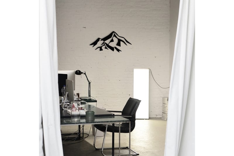 Mountain 1 Metal Väggdekor - Svart - Inredning - Väggdekor - Skylt - Plåtskyltar