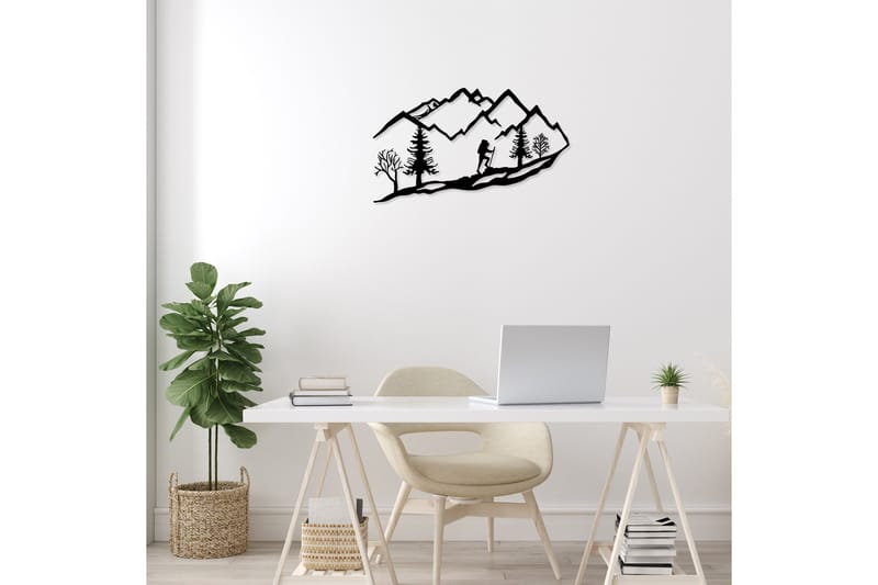 Mountain Climbing Väggdekor - Svart - Inredning - Väggdekor - Skylt - Plåtskyltar