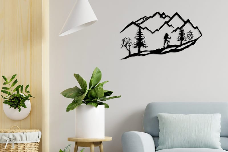 Mountain Climbing Väggdekor - Svart - Inredning - Väggdekor - Skylt - Plåtskyltar