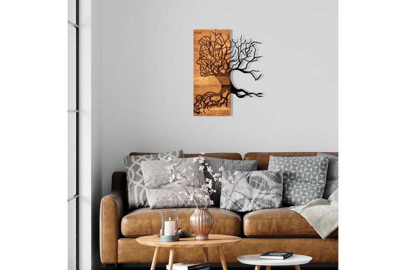 Muaz Väggdekor - Svart/Valnöt - Inredning - Väggdekor - Skylt - Plåtskyltar