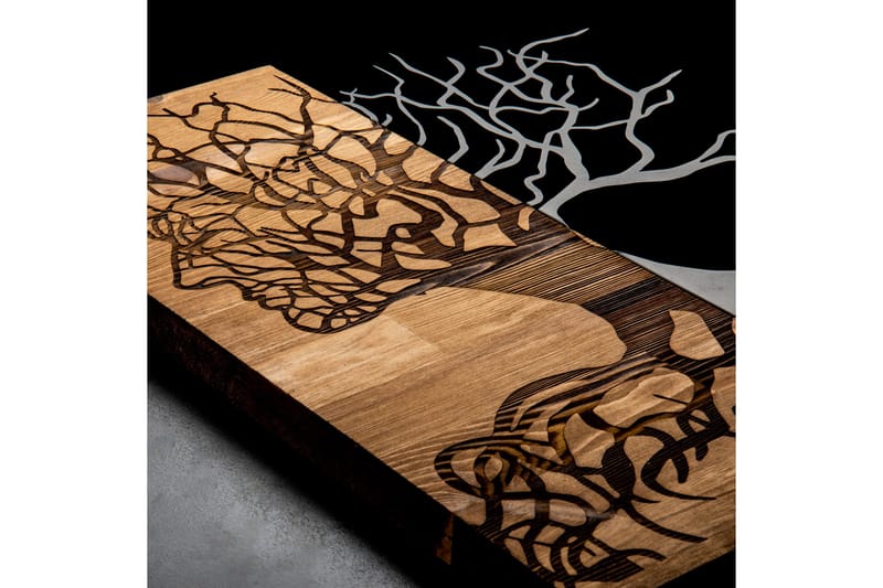 Muaz Väggdekor - Svart/Valnöt - Inredning - Väggdekor - Skylt - Plåtskyltar