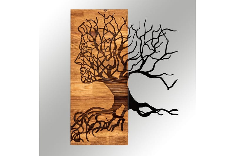 Muaz Väggdekor - Svart/Valnöt - Inredning - Väggdekor - Skylt - Plåtskyltar