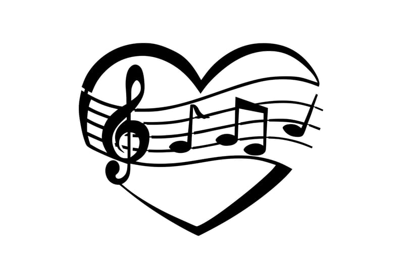 Music Väggdekor - Svart - Inredning - Väggdekor - Skylt - Plåtskyltar