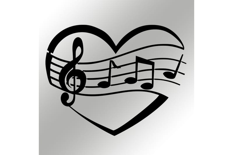Music Väggdekor - Svart - Inredning - Väggdekor - Skylt - Plåtskyltar