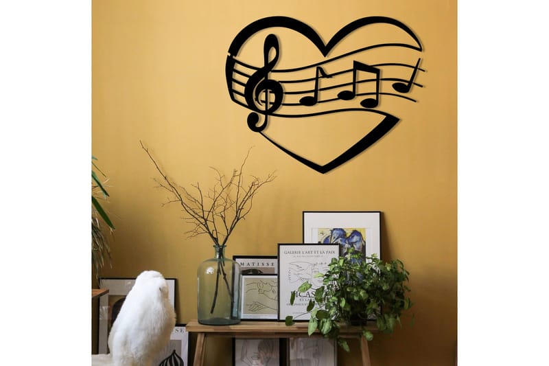 Music Väggdekor - Svart - Inredning - Väggdekor - Skylt - Plåtskyltar