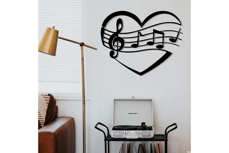 Music Väggdekor - Svart - Inredning - Väggdekor - Skylt - Plåtskyltar