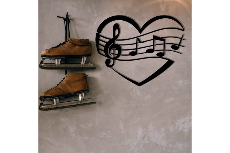 Music Väggdekor - Svart - Inredning - Väggdekor - Skylt - Plåtskyltar