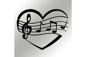 Music Väggdekor - Svart - Inredning - Väggdekor - Skylt - Plåtskyltar
