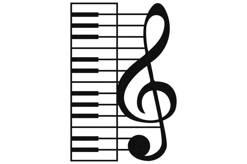 Musical Väggdekor, Svart