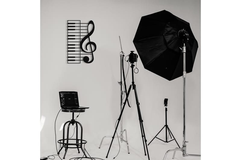 Musical Väggdekor - Svart - Inredning - Väggdekor - Skylt - Plåtskyltar