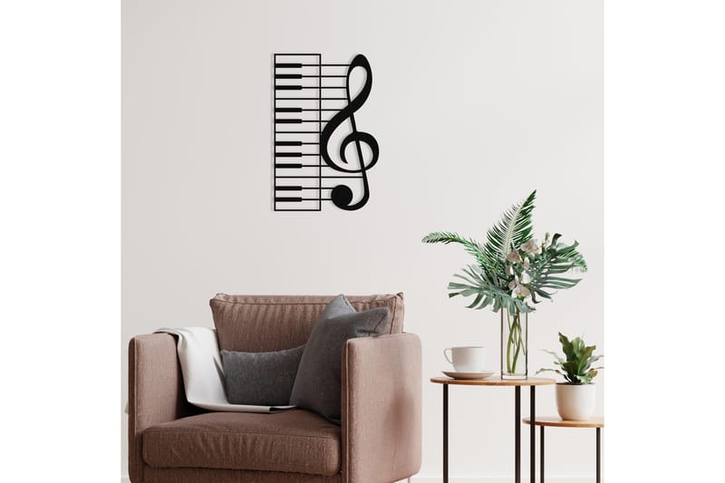 Musical Väggdekor - Svart - Inredning - Väggdekor - Skylt - Plåtskyltar