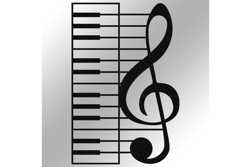 Musical Väggdekor - Svart - Inredning - Väggdekor - Skylt - Plåtskyltar