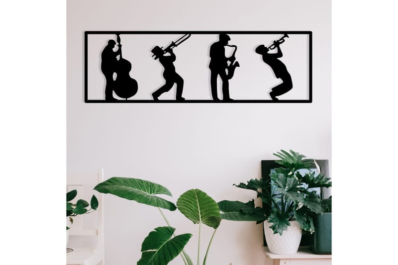 Musicians Väggdekor - Svart - Inredning - Väggdekor - Skylt - Plåtskyltar