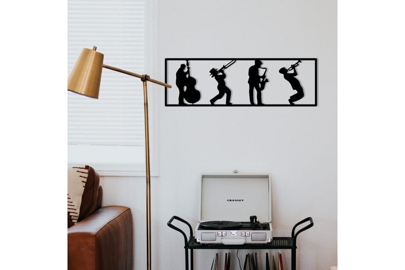 Musicians Väggdekor - Svart - Inredning - Väggdekor - Skylt - Plåtskyltar