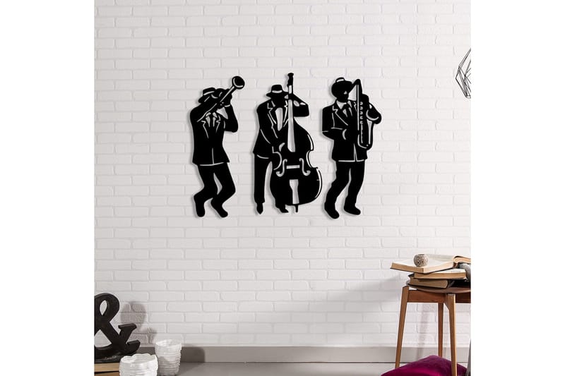 Musicians Väggdekor - Svart - Inredning - Väggdekor - Skylt - Plåtskyltar