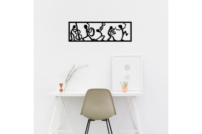 Musicians Väggdekor - Svart - Inredning - Väggdekor - Skylt - Plåtskyltar