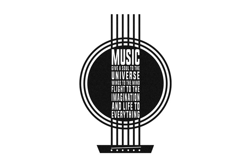 My Music Väggdekor, Svart