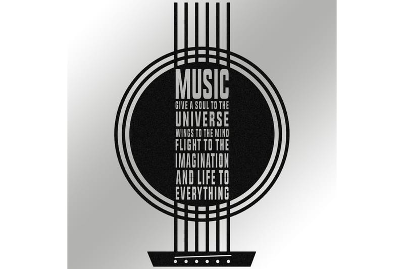 My Music Väggdekor - Svart - Inredning - Väggdekor - Skylt - Plåtskyltar