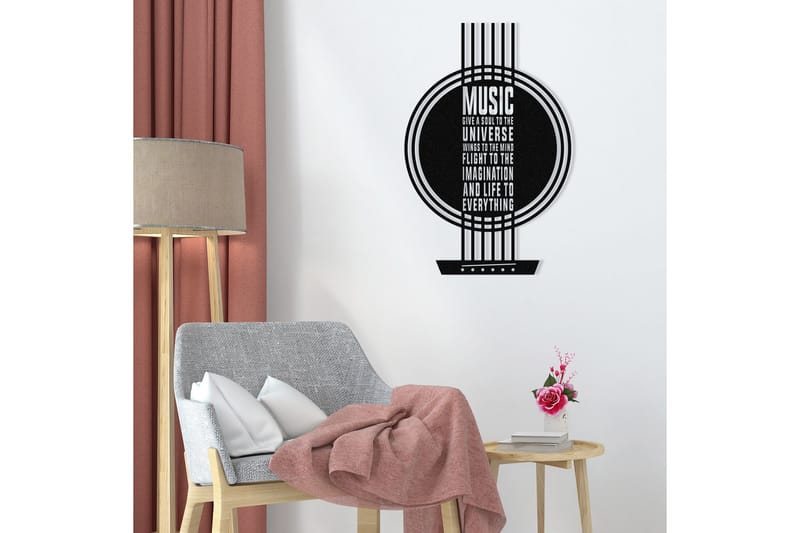 My Music Väggdekor - Svart - Inredning - Väggdekor - Skylt - Plåtskyltar