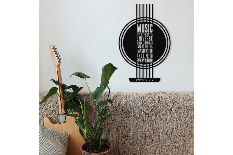 My Music Väggdekor - Svart - Inredning - Väggdekor - Skylt - Plåtskyltar