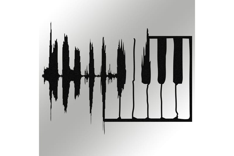 My Music v2 Väggdekor - Svart - Inredning - Väggdekor - Skylt - Plåtskyltar