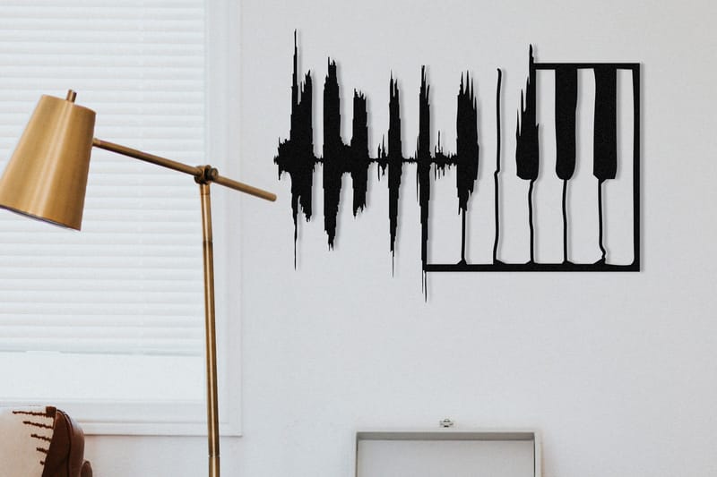 My Music v2 Väggdekor - Svart - Inredning - Väggdekor - Skylt - Plåtskyltar