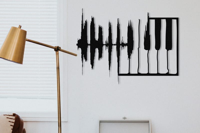 My Music v2 Väggdekor, Svart