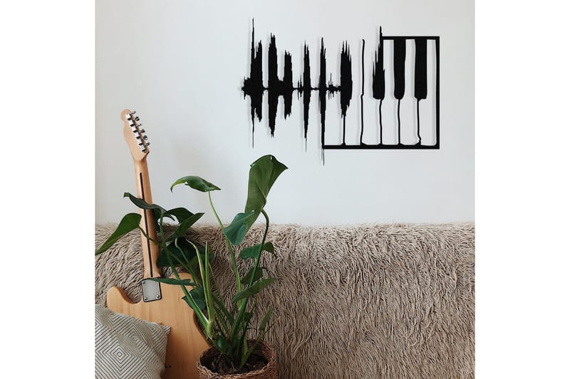 My Music v2 Väggdekor - Svart - Inredning - Väggdekor - Skylt - Plåtskyltar