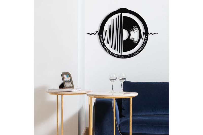 My Music v3 Väggdekor - Svart - Inredning - Väggdekor - Skylt - Plåtskyltar