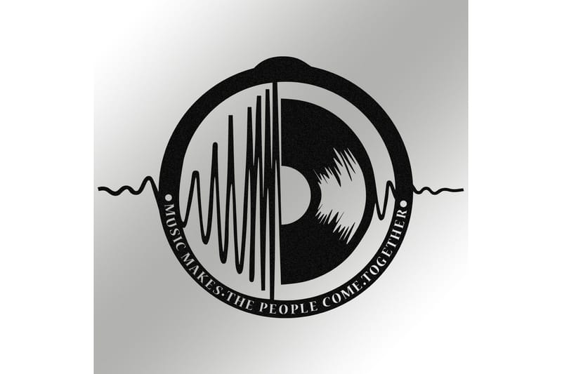 My Music v3 Väggdekor - Svart - Inredning - Väggdekor - Skylt - Plåtskyltar