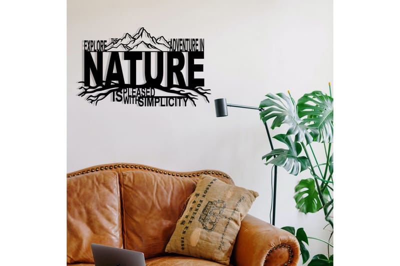 Nature Väggdekor - Svart - Inredning - Väggdekor - Skylt - Plåtskyltar